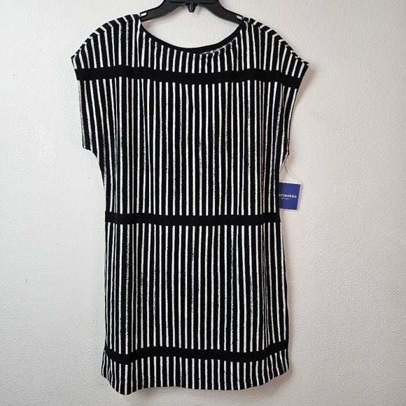 Marimekko For Target Other - Marimekko Black & White Striped Swim Coverup